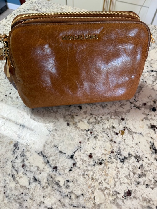 MICHAEL Michael Kors Handbags - MICHAEL Michael Kors Alexis Walnut Leather Messenger